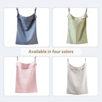 100% Linen Hanging Laundry Hamper Bag 20x27 Inch, Over the Door - Image 7