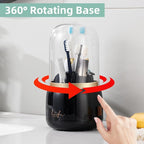 Toothbrush Holders for Bathrooms, Rotating 7 Slots Electric Toothbrush Holders - Image 2