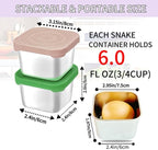 6Pack Stainless Steel Snack Containers - Image 2