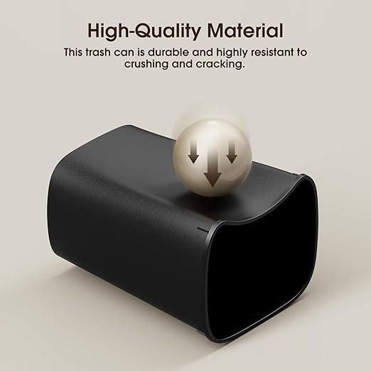 CEROELDA Small Bathroom Trash Can, 2.6 Gallon Slim Mini Garbage Can Small Trash - Image 3