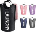 WOOHA 95L Large laundry baskets, Tall Clothes Baskets Folding Washing Bin by WOOHA