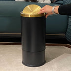 Brushed Brass Garbage can, Bathroom Trash can - Image 7