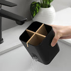 Toothbrush Holders Drainage for Bathrooms, 4 Slots Tooth Brushing Holder - Image 3
