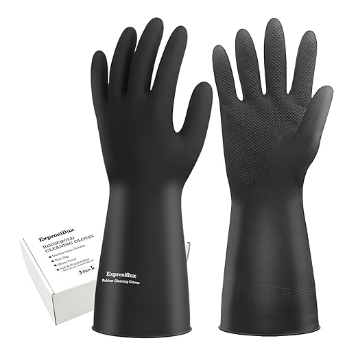 Thick Rubber Cleaning Gloves by Exprosiflux