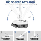 SetSail Floor Scrub Brush, 3-in-1 Tile Tub Floor Scrubber - Image 3