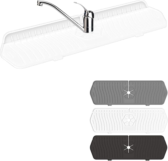 Faucet Guard - 90 Foldable Draining Mat by Kucucyle