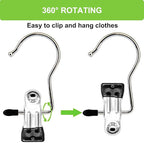 Laundry Hooks Hanging Clips Clothes Pins Closet Hanger Organizer Clamps Socks - Image 4