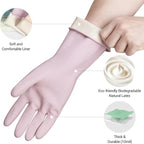 ThxToms 4 Pairs Reusable Rubber Gloves, 10mil Thick Heavy Duty Dishwashing & - Image 3