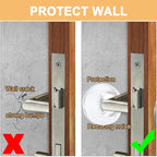 Door Stopper Wall Protector, Adhesive Bumper Protector, Reusable Rubber Door - Image 3