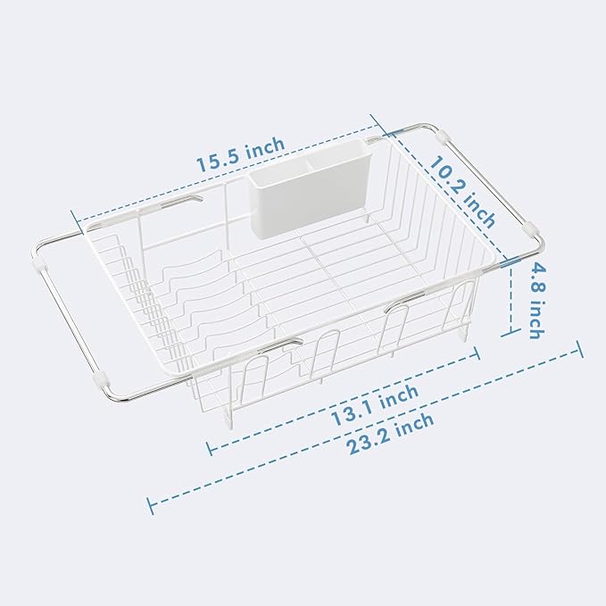 JASIWAY Dish Drying Rack in Sink, Small Dish Drainers - Image 7