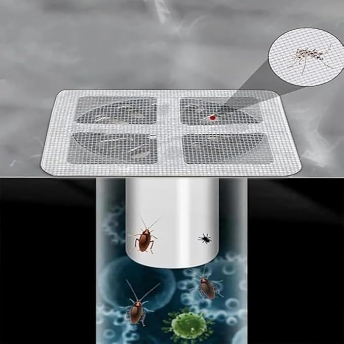 50 Pack Premium Disposable Shower Drain Hair Catcher Stickers – Waterproof Mesh - Image 8