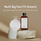 ONE THING Multi Big Pads 70 PCS | DIY Dry Toner Pads, Large Size Exfoliating - Image 8