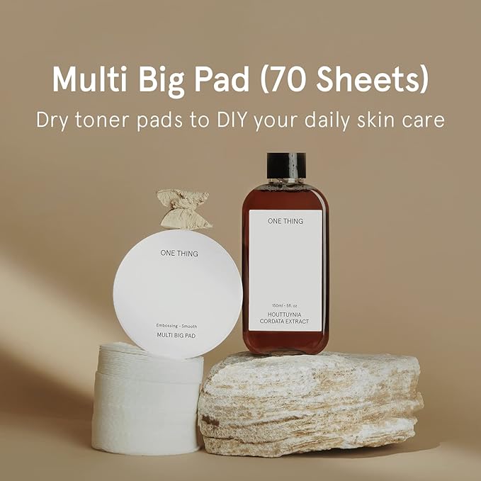 ONE THING Multi Big Pads 70 PCS | DIY Dry Toner Pads, Large Size Exfoliating - Image 8