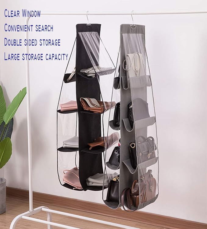 AARAINBOW 2 Packs Hanging Handbag Purse Organizer - Image 6