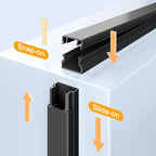 Delamu 157in Cord Covers for Wires on Wall, Cord Hider for 1 Cord, Paintable - Image 4
