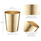 Monarch Abode Metal Bathroom Trash Can – Waste Basket - Image 3