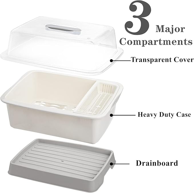 Lyellfe Plastic Dish Drying Rack, Bottle Dryer Holder - Image 3