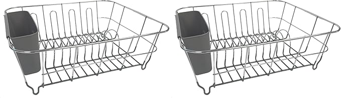 2-Piece Dish Drying Rack & Cutlery Holder Set by SweetHomeCollection