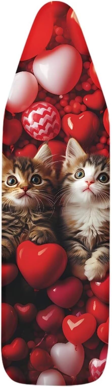Hearts Cat Ironing Board Cover Heavy Duty Thick Padding Iron Board Covers - Image 7
