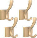 Gold Hooks for Wall, Heavy Duty Thick Aluminum Alloy Entry Coat Hooks for by TOFIIGREM
