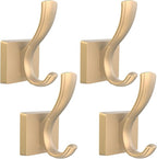 Gold Hooks for Wall, Heavy Duty Thick Aluminum Alloy Entry Coat Hooks for by TOFIIGREM