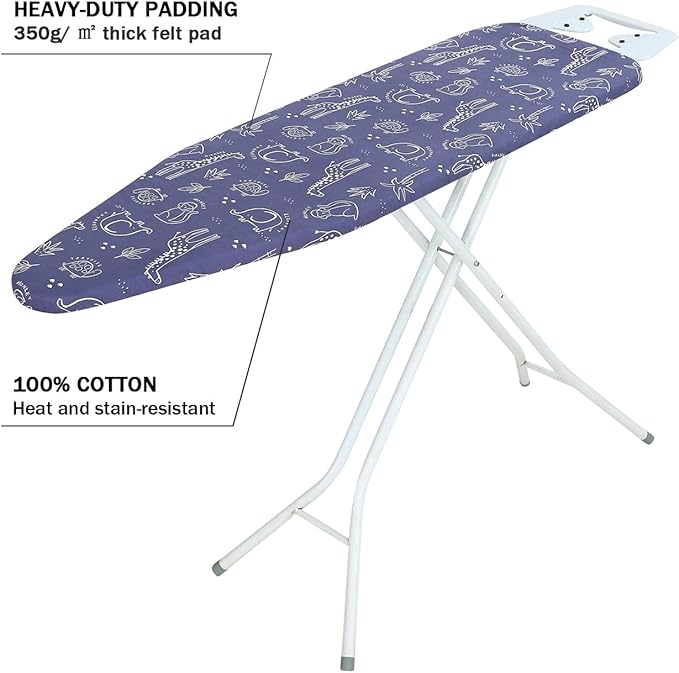 Ironing Board Cover and Pad Standard Size 15 x 54, 3 Pairs of Hook and Loop - Image 3