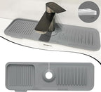 Kitchen Sink Splash Guard, Silicone Faucet Handle Drip Catcher Tray, Fit - Image 6