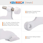 10 Pack Hinge Pin Door Stopper White - Image 4