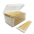 6 inch Long Cotton Swabs in Storage Box 500PCS, Bamboo Sticks & Highly by MRCMUCEZ
