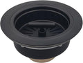 3-1/2 Inch Matte Black All Stainless Steel Kitchen Sink Drain Strainer Assembly by EADOT