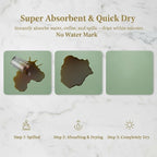 Dish Drying Mat Super Absorbent – 16" x 18" Coffee Mat - Image 5
