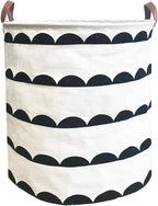 Waterproof Laundry Hamper Collapsible Laundry Basket Leather Handle Laundry Bag by %E2%80%8ETeLUVHome