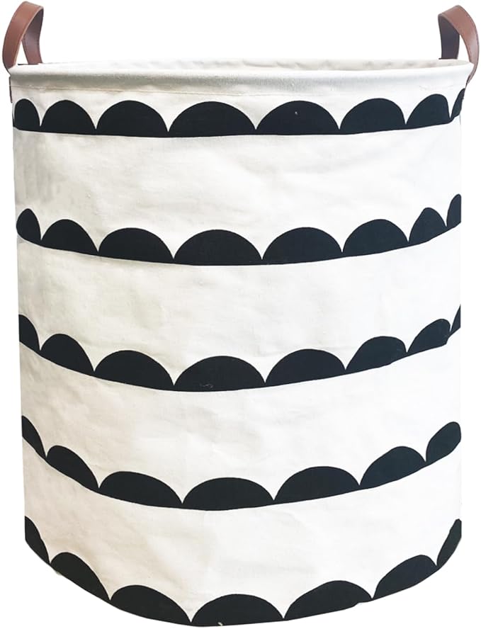 Waterproof Laundry Hamper Collapsible Laundry Basket Leather Handle Laundry Bag by %E2%80%8ETeLUVHome