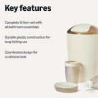 Amazon Basics 6-Piece Bathroom Accessory Set - Image 2