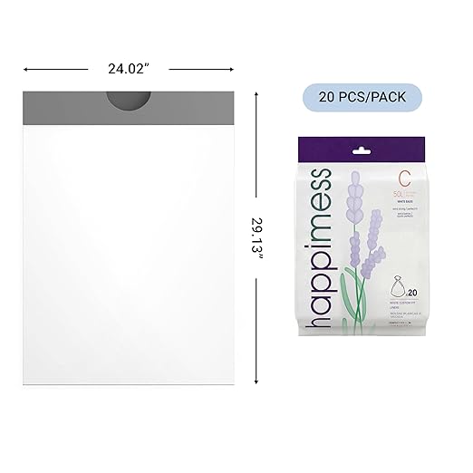 happimess 13.2 Gallon Drawstring Trash Bags, Lavender Scent, Heavy Duty MDPE - Image 2