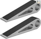 2 Pcs Heavy Duty Door Stopper for Bottom of Door, Aluminum & Rubber Door Stop by urgeeo