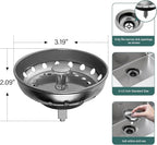 Kitchen Sink Strainer and Stopper Stainless Steel Basket - Image 2