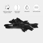 Black Cotton Swabs Spiral Pointed - Image 5