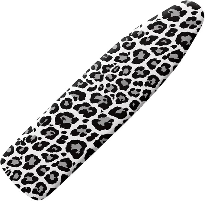 Black White Leopard Ironing Board Cover and Pad 15 X 54 Inch 3D Print Iron by Pzuqiu