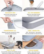 13 Lbs Dog Food Container, Collapsible Dog Food Storage Container - Image 7