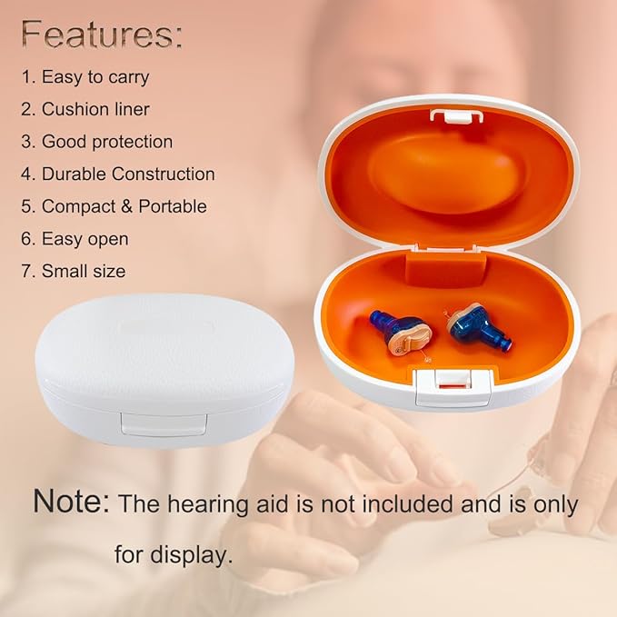 9 Pieces Hearing Aid Case Portable Storage Box - Image 4