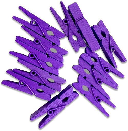 100pcs 35mm Natural Wooden Clips Photo Clips Clothespin DIY Wedding Party by Unknown