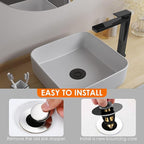 Universal Bathroom Sink Stopper, Basin Pop-up Bathroom Sink Drain Strainer - Image 7
