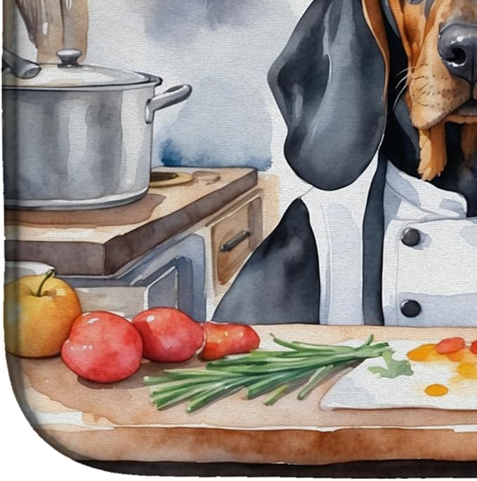 Caroline's Treasures DAC6209DDM Black and Tan Coonhound The Chef Dish Drying - Image 4