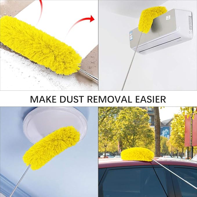 DELUX Microfiber Feather Duster Extendable Cobweb Duster - Image 5