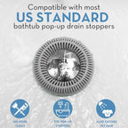 Hair Catcher for Shower Drain & Bathtub – TubRing Pop-Up Drain Protector & - Image 4