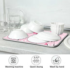 Tarity Cute Pink Flamingo Dish Drying Mat - Image 7