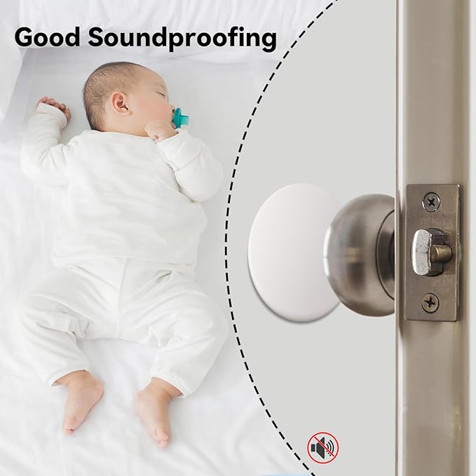 JULBEAR Door Stopper Wall Protector, Absorbent Silicone, Door Handle Bumpers - Image 5