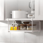 Under Shelf Storage Basket, Metal Wire Slide -in Under Cabinet Organizer - Image 5