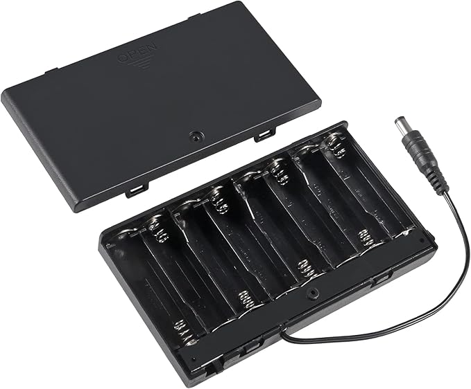 2Pcs 8 Slots AA Battery Holder Case Box 8 x 12V Battery Storage Box Battery - Image 2
